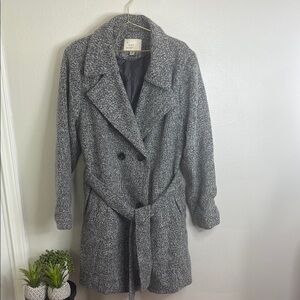 a new day Charcoal Trench Coat